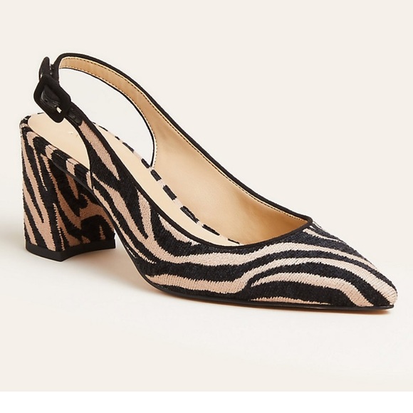 zebra slingbacks